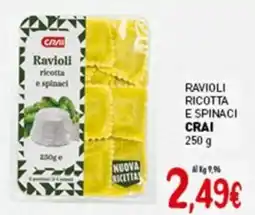 Crai Ravioli ricotta e spinaci CRAI offerta