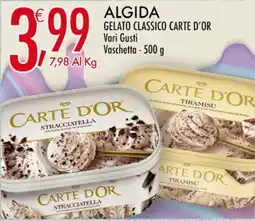 Crai Algida gelato classico carte d'or offerta