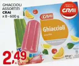 Crai Ghiaccioli assortiti CRAI GHIACCIOLI ASSORTITI CRAI x8-600 9 offerta