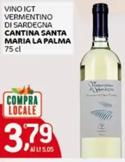 Crai Vino igt vermentino di sardegna CANTINA SANTA MARIA LA PALMA offerta