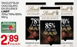 Crai Tavoletta di cioccolato excellence LINDT offerta