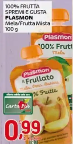 Crai 100% frutta spremi e gusta PLASMON offerta