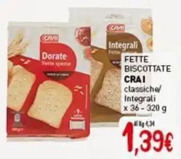 Crai Fette biscottate CRAI offerta
