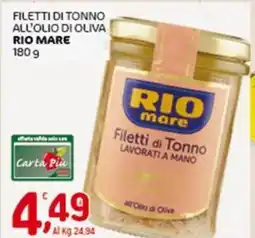 Crai Filetti di tonno all'olio di oliva RIO MARE offerta