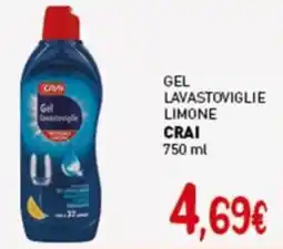 Crai Gel lavastoviglie limone CRAI offerta