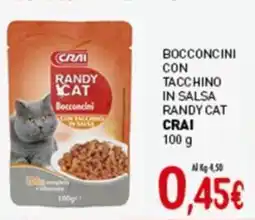 Crai Bocconcini con tacchino in salsa randy cat CRAI offerta