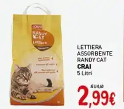Crai Lettiera assorbente randy cat CRAI offerta