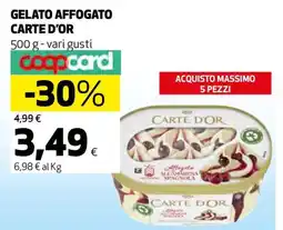 Ipercoop Gelato affogato CARTE D'OR offerta