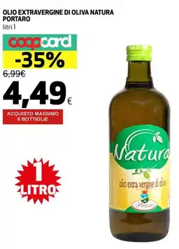 Ipercoop Olio extravergine di oliva natura PORTARO offerta