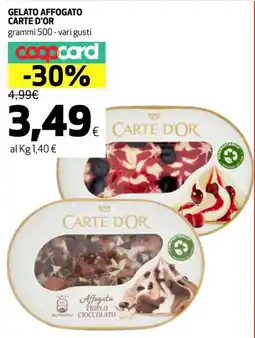 Ipercoop Gelato affogato CARTE D'OR offerta