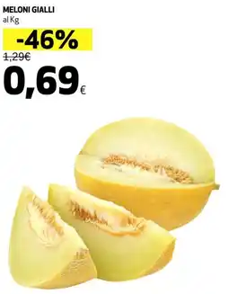 Ipercoop Meloni gialli offerta
