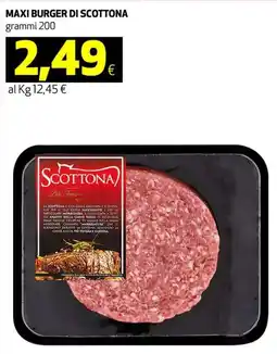 Ipercoop Maxi burger di SCOTTONA offerta