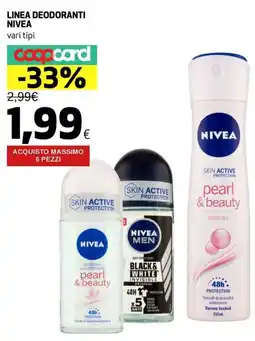 Ipercoop Linea deodoranti NIVEA vari tipi offerta