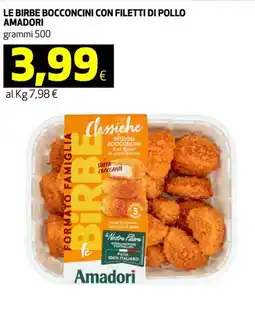 Ipercoop Le birbe bocconcini con filetti di pollo AMADORI offerta