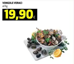 Ipercoop Vongole veraci al kg offerta