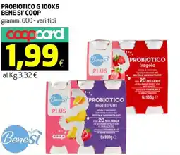 Ipercoop Probiotico BENE SI' COOP offerta