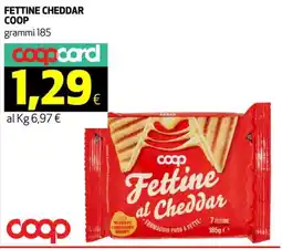 Ipercoop Fettine cheddar COOP offerta