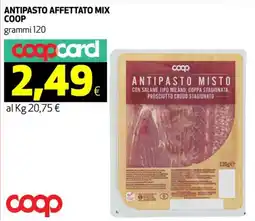 Ipercoop Antipasto affettato mix COOP offerta