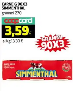 Ipercoop Carne SIMMENTHAL offerta