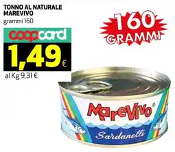 Ipercoop Tonno al naturale MAREVIVO offerta