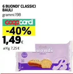 Ipercoop 6 buondi' classici BAULI offerta