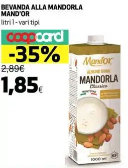 Ipercoop Bevanda alla mandorla MAND'OR offerta
