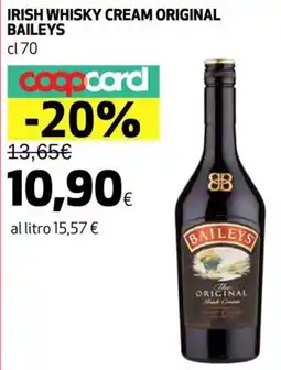Ipercoop Irish whisky cream original BAILEYS offerta