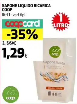 Ipercoop Sapone liquido ricarica COOP offerta