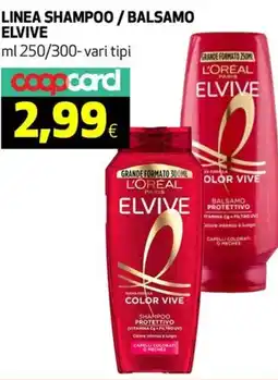 Ipercoop Linea shampoo / balsamo ELVIVE offerta