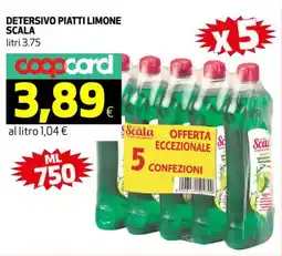 Ipercoop Detersivo piatti limone SCALA offerta