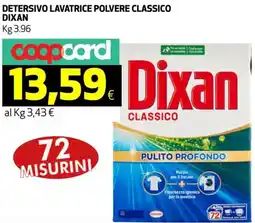 Ipercoop Detersivo lavatrice polvere classico DIXAN offerta