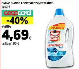 Ipercoop Omino bianco additivo disinfettante offerta