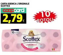 Ipercoop Carta igienica l'originale SCOTTEX offerta