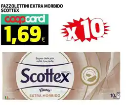 Ipercoop Fazzolettini extra morbido SCOTTEX offerta