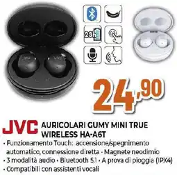 Extracoop JVC AURICOLARI GUMY MINI TRUE WIRELESS HA-A6T offerta