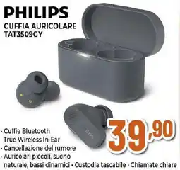 Extracoop PHILIPS CUFFIA AURICOLARE TAT3509GY offerta