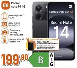 Extracoop Redmi note 14 4G offerta