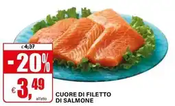 Il Gigante Cuore di filetto di salmone offerta