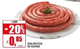 Il Gigante Salsiccia di suino offerta