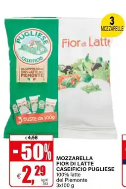 Il Gigante Mozzarella fior di latte caseificio PUGLIESE offerta