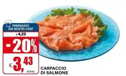 Il Gigante Carpaccio di salmone offerta