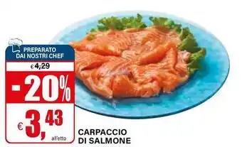 Il Gigante Carpaccio di salmone offerta