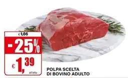 Il Gigante Polpa scelta di bovino adulto offerta