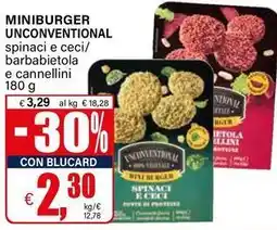 Il Gigante Miniburger UNCONVENTIONAL offerta