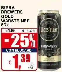 Il Gigante Birra brewers gold WARSTEINER offerta
