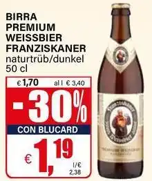 Il Gigante Birra premium weissbier FRANZISKANER offerta