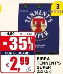 Il Gigante Birra TENNENT'S SUPER offerta