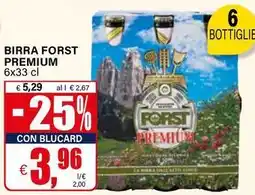 Il Gigante Birra FORST PREMIUM offerta