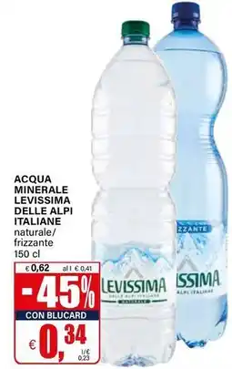 Il Gigante Acqua minerale delle alpi italiane offerta