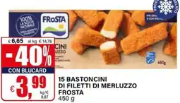 Il Gigante 15 bastoncini di filetti di merluzzo FROSTA offerta